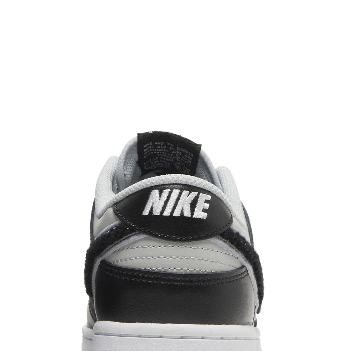 Nike Dunk Low 'Chenille Swoosh Black Grey' (2022)